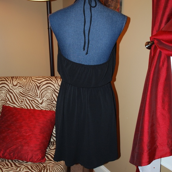 EUC BCBGeneration faux wrap little black dress - Picture 2 of 3
